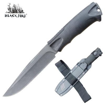 China High Carbon Steel Combat Knife with Full Tang Fixed Blade and Soft Rubber Handle for Outdoor Survival, Bushcraft and Hunting for sale