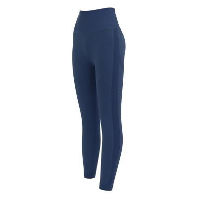 China POLYESTER / NYLON line fitness leggings red waist tights female running yoga fishing pants high running fitness leggings for sale