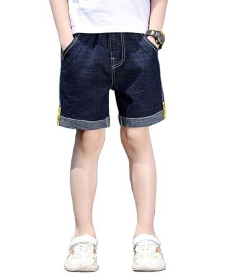 China 2021 Anti-wrinkle custom fashion casual loose kids cotton denim pants boys cotton jeans abbreviation wholesale for sale