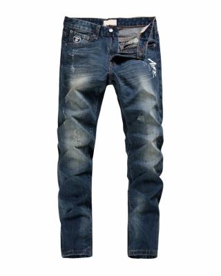 China Newest Color Fade Proof Pattern Jeans Pants Mens Jeans Men Ripped Destroyed Hole Print Denim Jeans Skinny Pants for sale