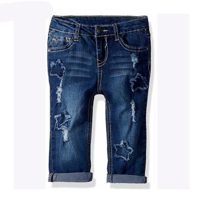 China Factory Direct Wholesale Breathable Kids Wears Kids Ripped Baby Jeans for sale