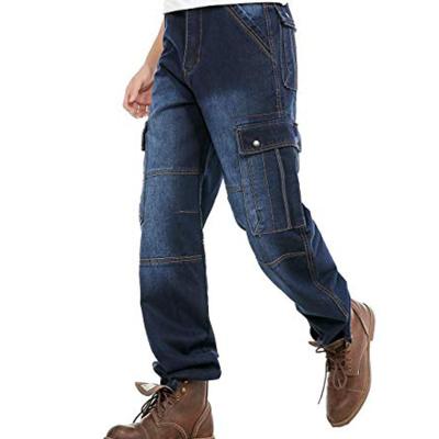 China Color Fade Proof 2018 New Fashion Cotton Jeans Cargo Pants Loose Trousers For Men for sale