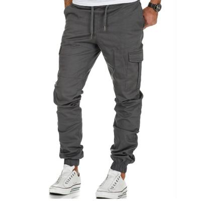 China wholesale Custom Logo Anti-Wrinkle 2020 Summer Fashion Casual Slim Fit Pants Elastic Waist Men Cargo Pants for sale