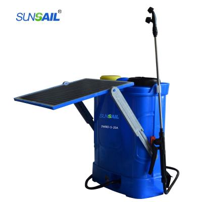 China 20L backpack battery power agricultural solar sprayer for sale