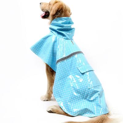 China Wholesale Custom Raincoat Stocked Reflective Dog Clothes Pet Dog Accessory Outdoor Raincoat for sale