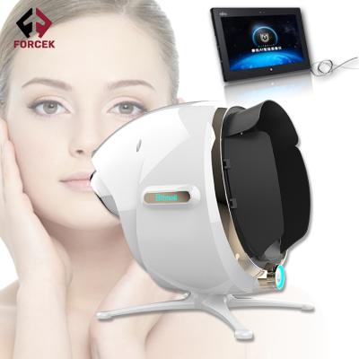 China Skin analysis in common AI facial analysis machine for salon 8 spectrum skin analyzer 3d portable magic skin analysis machine for sale