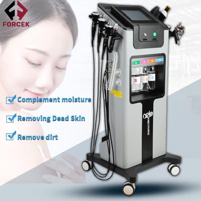 China Wrinkle Solvent Function Dermabrasion Facial Machine Customizable Face Skin Cleanser 10 in 1 Black Pearl RF Ultrasonic Aqua Hydra Machine for sale