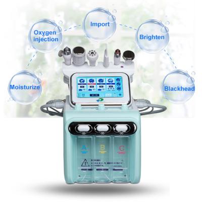 China Second Generation Good Quality Wrinkle Remover 6 In 1 Small Bubble H2o2 Hydrogen Hydrogen Oxygen Facial Beauty Device for sale