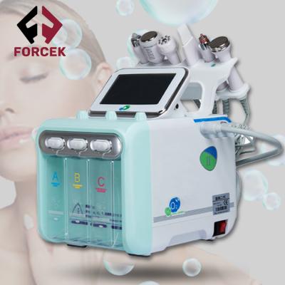 China Wrinkle Next Generation Hot H2o2 Solvent Rise Dermabrasion Machine 6 in 1 Small Bubble Hydra Microdermabrasion Machine for sale