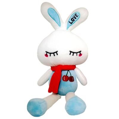 China Wholesale Plush Toy Doll Plush Toy Doll Company Gift Manufacturers Custom Lovely Long Ear Rabbit Plush Doll Children's Birthday Gifts for sale