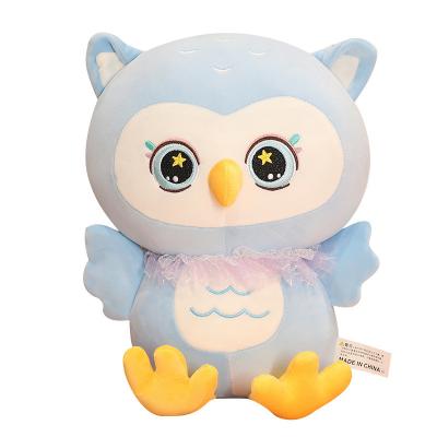 China New plush cuddly cuddly doll cuddly creative silly cute owl new plush bear claw machine bird custom border toy for sale