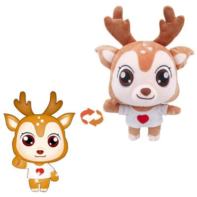 China Custom Cute Christmas Stuffed Doll Plush Toy Fawn Creative Mascot Plush Toy Shaped Children's Doll Wholesale for sale