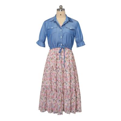 China Viable Spring Dresses Long New Type Various Promotional Goods Using Women's Printing Romantic Casual Dresses Beach Natural DOT Adults for sale