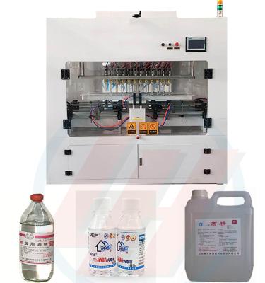 China Anti Hand Food Sanitizer Toilet Cleaner Iodophor Chemical Disinfectanting Liquid Bottling Machine Automatic Corrosive Bleach Bottle for sale