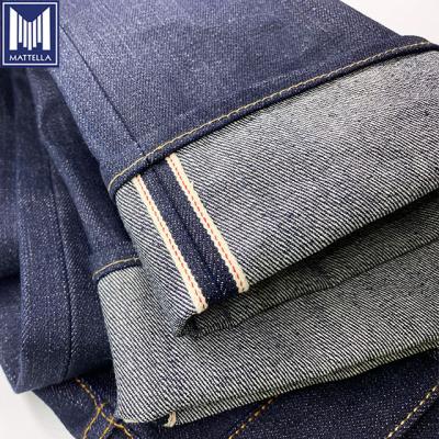 China Vintage 14~22oz Low MOQ OEM Vintage 14~22oz Self Edge Sustainable Japanese Red Cotton Selvedge Raw Selvedge Jeans For Men Women for sale