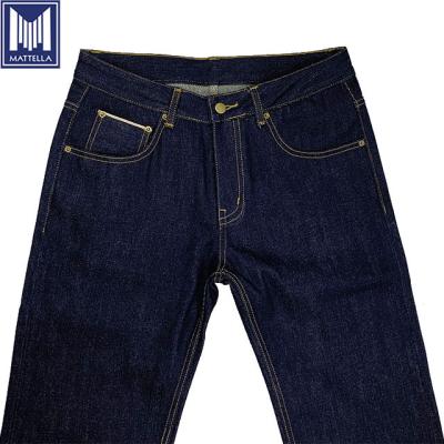 China OEM Small Quantity Indigo Breathable Wholesale Price Japanese Cotton Selvedge Denim Men's Raw Jeans for sale