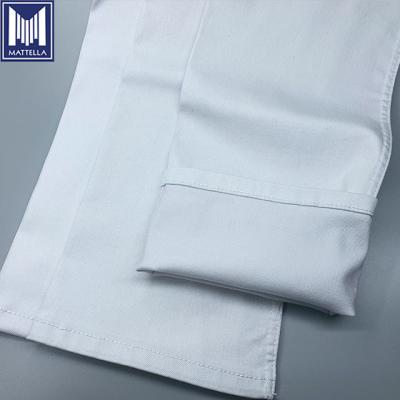 China White Woven Twill Twill Style 9.9oz Denim Cotton Fabric Turkey for sale