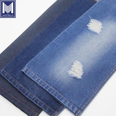 China Blue 11.5oz 390gsm Indigo 226C Cotton Polyesters Shrink-Resistant Jeans Yarn Material Ring Spun Bamboo Wick Denim Fabric Mills In Foshan for sale