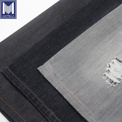 China Black color 4130 Sulfur Shrink-Resistant Shrink-Resistant Metallic Cotton Blend Mercerizing Cotton Polyester Blend Denim Fabric Bangladesh for Jeans for sale