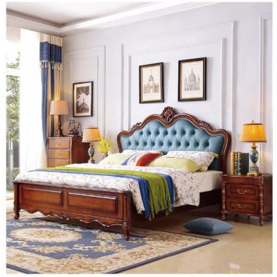 China Soft Beds Headboard Backrest King Size Upholstered Double Bed Modern Wood Frame for sale