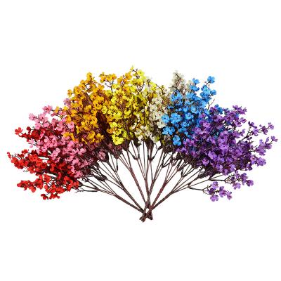 China Silk& Real Touch Plastic Fake Gypsophila Artificial Flowers Babies Breath Plastic Silk Flowers For DIY Garden Decor Home Wedding Party for sale