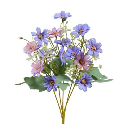 China Silk& Plastic Artificial Fake Daisy Bouquet Silk Daisy Flowers Fake Plant Bonsai Decoration for Home Office Table Centerpieces Layout for sale