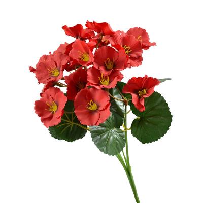 China Factory Price Wholesale Morning Glory Artificial Silk Malus Begonia Flowers Decorative For Wedding Decoration for sale