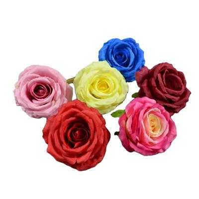 China High Quality Artificial Flower Rose For Home Office Hotel Silk Lint+Silk Wedding Christmas Tables Decorations for sale