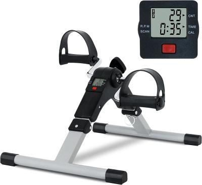 China Commercial Use Folding Under Desk Bike with LCD Display and Adjustable Resistance for Arm and Leg Exercise Pedal Bike Exercise Bike for sale