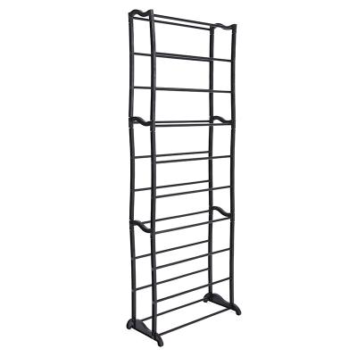 China Sturdy Multi-Layer Economic Rack Stocked High Quality Retro Price Cheap Shelf Life Shoe Shelf Storage for sale