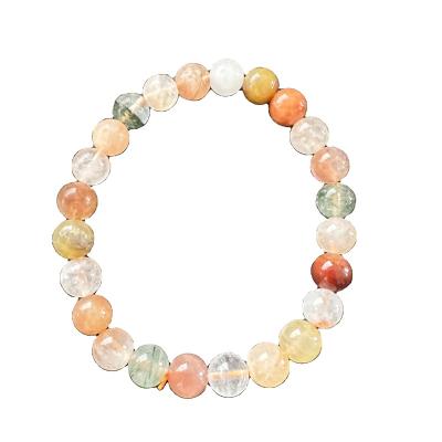 China China Natural Gemstone Bead Bracelet Healing Yoga Round Crystal Bracelet Adjustable Stretch Bracelet 8mm for Women Men Bracelets for sale