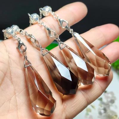 China Wholesale Pendulum Crystal Crafts For Decorations Pendant from Crystal Natural Smoke Quartz Crystal Healing from Europe for sale