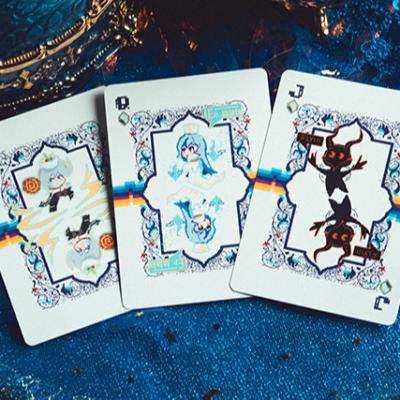 China High Quality Custom Entertaiment Playing Cards Poker Fairy Tale Theme 2 Decks Playing Cards With Holographic Golden Border For Adult for sale