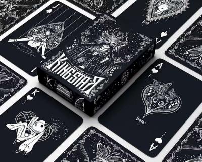 China Entertaiment Game Cards Wholesale Custom Playing Cards With Luxurious Double-Layers Fill Deck Customized LOGO US Poker For Adult Board Game for sale