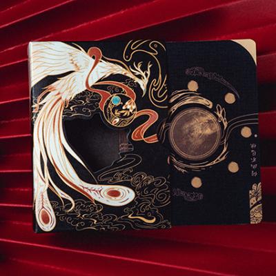 China LOGO Printing Chinese Style Card Decks Board Game Golden Marginal Punch Card Set Poker Custom Playing Cards Entertaiment Playing Cards For Adults for sale