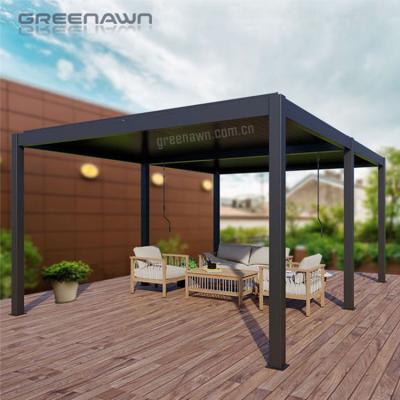 China New Easy Assembled Easy Assembled Manual Or Motorized Aluminum Pergola Canopy Roof Waterproof Pergola for sale