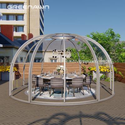 China Hot Sale Modern Luxury Windproof And Waterproof 3m X 2.4m Rooms Camping Prefab Dome Houses Transparent Bubble Tent for sale