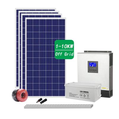 China Wholesale High Quality Home 3kw 5kw 7kw 10 KVA Solar Power Energy Storage Systems Off Grid for sale