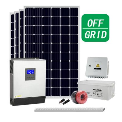 China Home 2kw 10kw 10000 Watt Home Solar Panel PV Generator System Solar Home 1kw 3kw 5kw 7kw Complete Easy Off Grid Easy Off Grid for sale