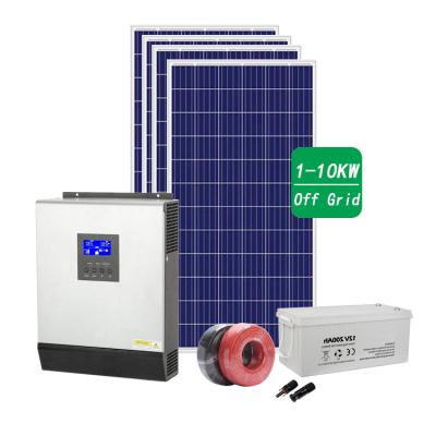 China Home Manufacturer 7kw 15kw Hybrid Off Grid Home Solar Inverter Home Complete Systems for sale