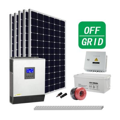 China Home High Quality 1kva 2kw 4000w 8kw PV Off Grid Generator Roof Solar Power System Home for sale