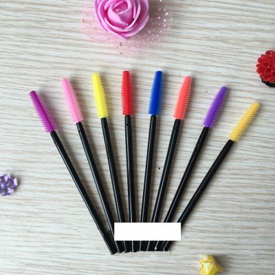 China Angular Blush Disposable Silicone Eyelash Brush - Mascara Wands Makeup Brush Eye Brush for sale