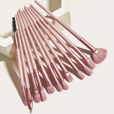 China Angular Blush 2021 Hot Selling Amazon Quality Makeup Brush OEM ODM Make Up Brushes Kit 12 Pieces Eyeshadow Brush for sale