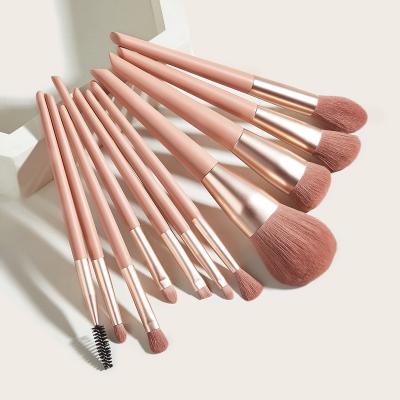 China 11pcs Skin-friendly Cosmetics Portable Double End Makeup Tools Double Ended Face And Eye Brush for sale