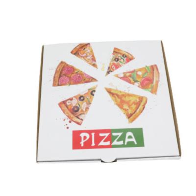 China Recyclable Corrugated Cardboard Pizza Paper Box Custom Logo Printed Takeout Box Pizza Box Packaging for sale