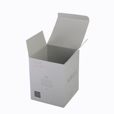 China Factory Wholesale Luxury Gray Logo Recyclable Cardboard Packaging Custom Paper Rigid Gift Box for sale