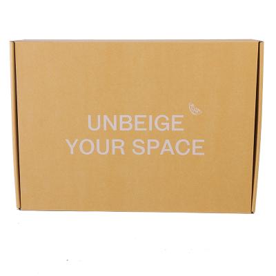 China Recycled Materials China Professional Factory Popular Plain White Or Die Cut Brown Corrugated Cardboard Small Mailing Boxes for sale