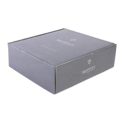 China Good Quality Recyclable Custom Cardboard Paper Garment Luxury Large Black Garment Gift Packaging Box for sale