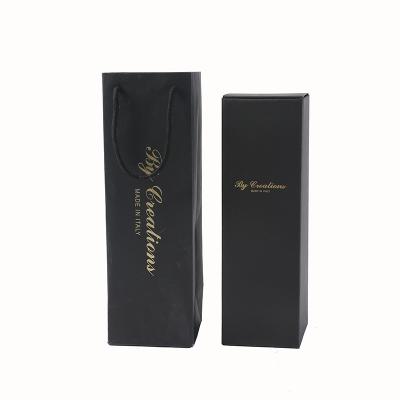 China Recyclable Custom Luxury Rigid Corrugated Paper Packaging Boxes And Single Bottle Wine Bags for sale