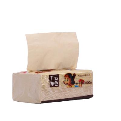 China Box Tissue Wholesale 2/3/4/5/6Ply Custom Logo Brand Soft Tissue Cleaner Facial Tissue Box Plastic Packing Virgin Bamboo Pulp Paper for sale